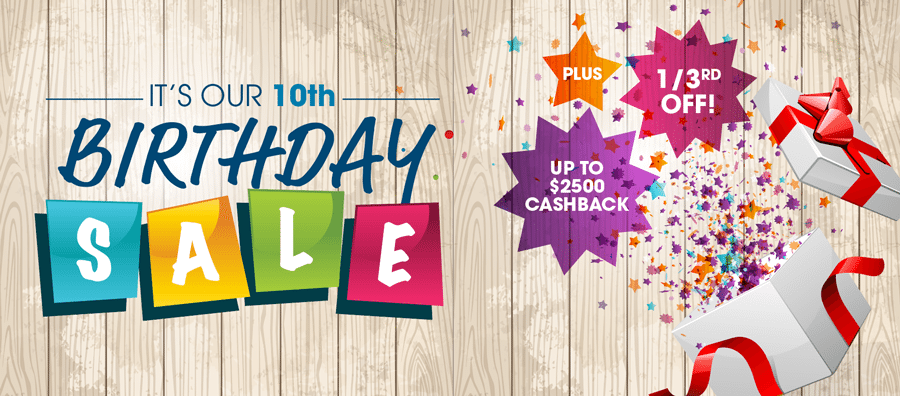 10th Birthday Sale