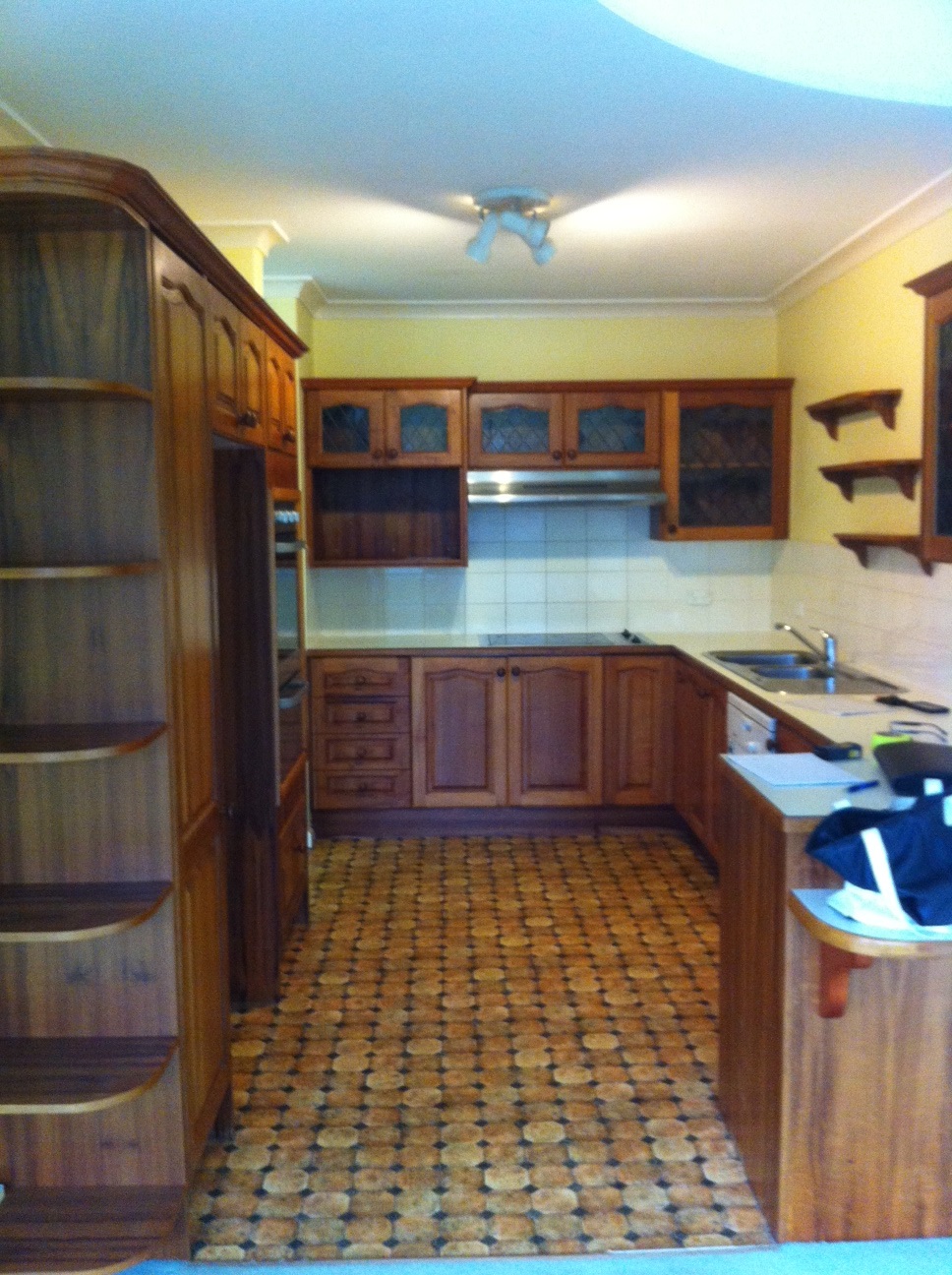 Modern two toned timber kitchen — before and after